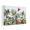 MuchoWow Tableau Sur Toile Jungle – Flamant – Singe Decoration Murale 30×20 Cm économies garanties 8