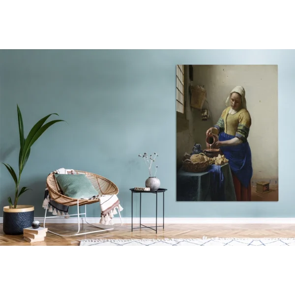 aux meilleurs prix MuchoWow Tableau Sur Toile La Laitière – Johannes Vermeer Decoration Murale 12… 5