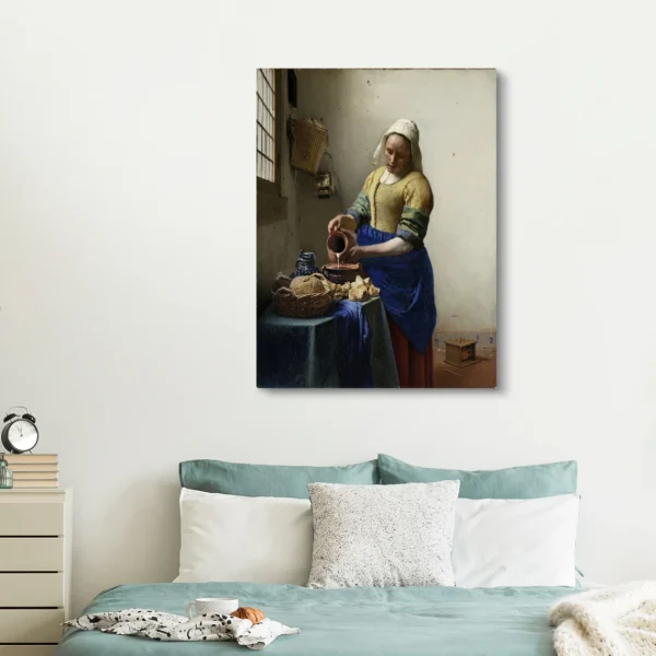 aux meilleurs prix MuchoWow Tableau Sur Toile La Laitière – Johannes Vermeer Decoration Murale 12… 6