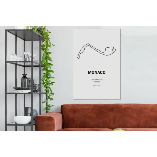 MuchoWow Tableau Sur Toile Monaco – Circuit – F1 Decoration Murale 80×120 Cm outlet soldes 4