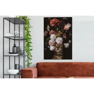 MuchoWow Tableau Sur Toile Nature Morte Avec Des Fleurs – Jan Davidsz De Heem -… à prix d'occasion 11