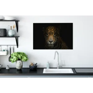 MuchoWow Tableau Sur Toile Panthère – Noir – Nuit Decoration Murale 90×60 Cm jusqu'à 11