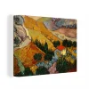 MuchoWow Tableau Sur Toile Paysage Avec Une Maison Et Un Laboureur – Vincent Va… grande qualité 13