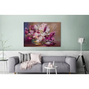 MuchoWow Tableau Sur Toile Peinture à L’huile – Lilas – Couleurs Decoration Mu… magasin en ligne france 9