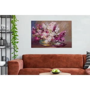 MuchoWow Tableau Sur Toile Peinture à L’huile – Lilas – Couleurs Decoration Mu… magasin en ligne france 11