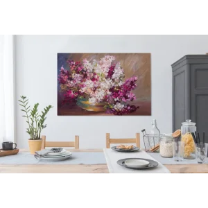 magasin france MuchoWow Tableau Sur Toile Peinture à L’huile – Lilas – Couleurs Decoration Mu… 13