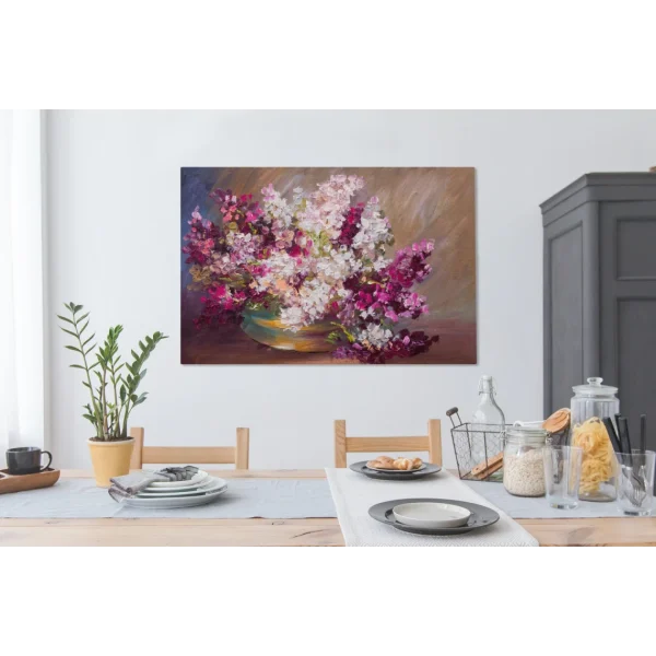 MuchoWow Tableau Sur Toile Peinture à L’huile – Lilas – Couleurs Decoration Mu… magasin en ligne france 5