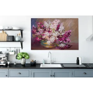 MuchoWow Tableau Sur Toile Peinture à L’huile – Lilas – Couleurs Decoration Mu… magasin en ligne france 15