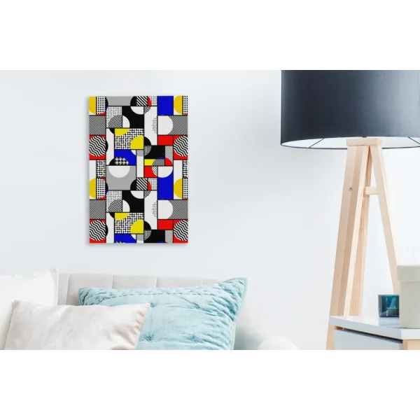 MuchoWow Tableau Sur Toile Peinture – Mondrian – Couleurs Decoration Murale 20x… pas cher en vente 5