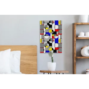 MuchoWow Tableau Sur Toile Peinture – Mondrian – Couleurs Decoration Murale 20x… pas cher en vente 15