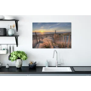 boutique en ligne MuchoWow Tableau Sur Toile Plage – Mer – Dune – Coucher De Soleil Decoration Mu… 11