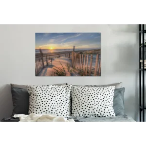 boutique en ligne MuchoWow Tableau Sur Toile Plage – Mer – Dune – Coucher De Soleil Decoration Mu… 13