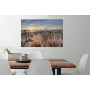 boutique en ligne MuchoWow Tableau Sur Toile Plage – Mer – Dune – Coucher De Soleil Decoration Mu… 15