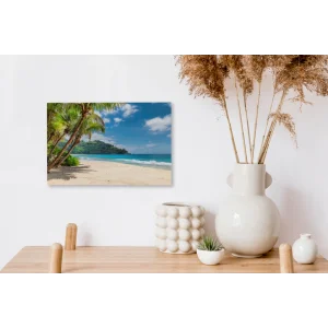 excellents soldes MuchoWow Tableau Sur Toile Plage – Mer – Île – Vacances Decoration Murale 30×2… 11