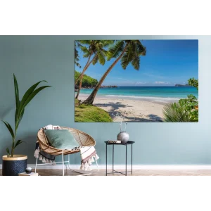 MuchoWow Tableau Sur Toile Plage – Mer – Palmiers – Soleil Decoration Murale 15… le grand escompte 13