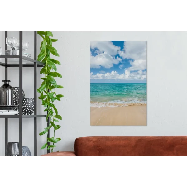 boutique pas cher MuchoWow Tableau Sur Toile Plage – Mer – Été – Voyage Decoration Murale 40×60… 3