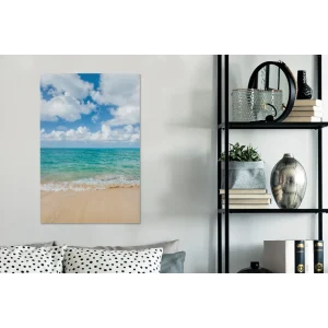 boutique pas cher MuchoWow Tableau Sur Toile Plage – Mer – Été – Voyage Decoration Murale 40×60… 13