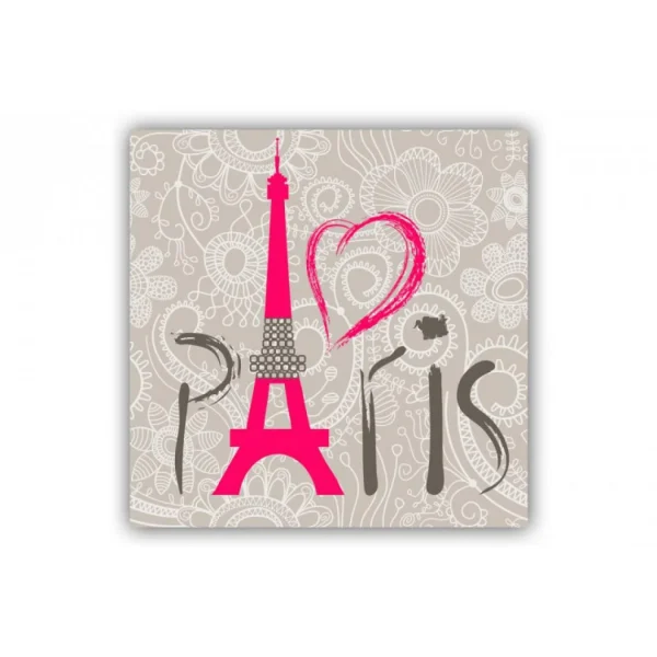 DECLIKTABLEAU Tableau Villes Paris Amour 50X50 Cm vente pas cher en ligne 1