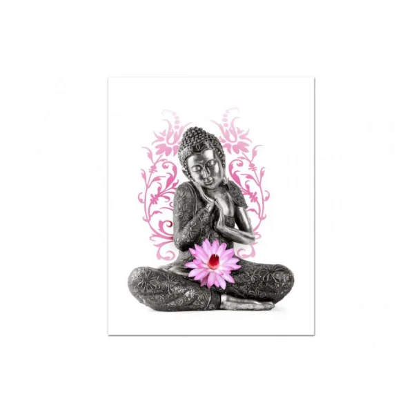 DECLIKTABLEAU Tableau Zen Bouddha Serein L.55 X H.80 Cm REMISE 1