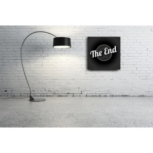 DECLIKTABLEAU Tableau Vintage The End 60X60 Cm Officielle 9