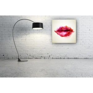 soldes en ligne DECLIKTABLEAU Tableau Bouche Abstraite Et Glamour 80X80 Cm 6