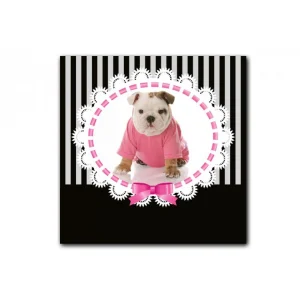 Achat DECLIKTABLEAU Tableau Enfant Bulldog En Pullover 80X80 Cm 9