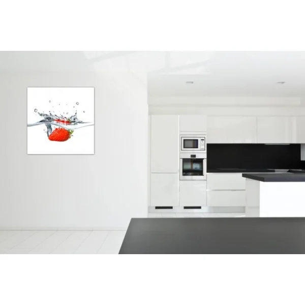 DECLIKTABLEAU Tableau Gourmand Fraise Dans L’Eau 80X80 Cm boutique en ligne 4