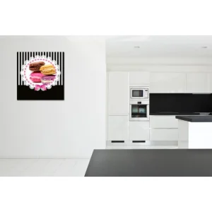 DECLIKTABLEAU Tableau Gourmand Macaron Baroque 80X80 Cm Top ventes 7