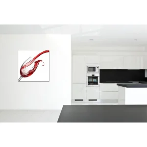 DECLIKTABLEAU Tableau Gourmand Verre De Vin 80X80 Cm Satisfait ou Remboursé 6