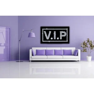 ultratendance DECLIKTABLEAU Tableau Disco Vip Strass L.80 X H.55 Cm 9