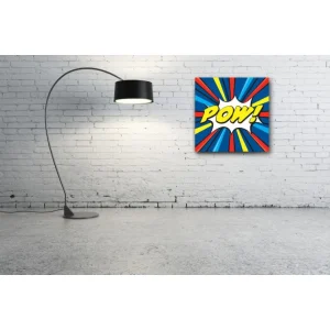 DECLIKTABLEAU Tableau Pop Art Multicolore Pow 60X60 Cm haute qualité 7