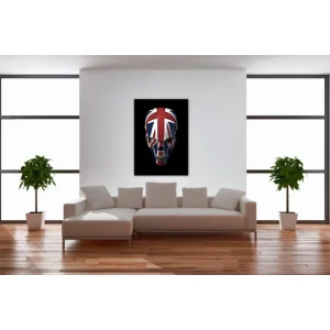 pas cher en vente DECLIKTABLEAU Tableau Rock Crâne British Incliné L.55 X H.80 Cm 9