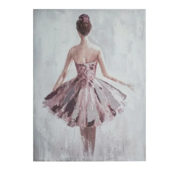 Atmosphera, Createur D’Interieur Toile Peinture Danseuse 58 X 78 Violet – Atmosphera Les achats en ligne 1