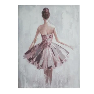 Atmosphera, Createur D’Interieur Toile Peinture Danseuse 58 X 78 Violet – Atmosphera Les achats en ligne 9